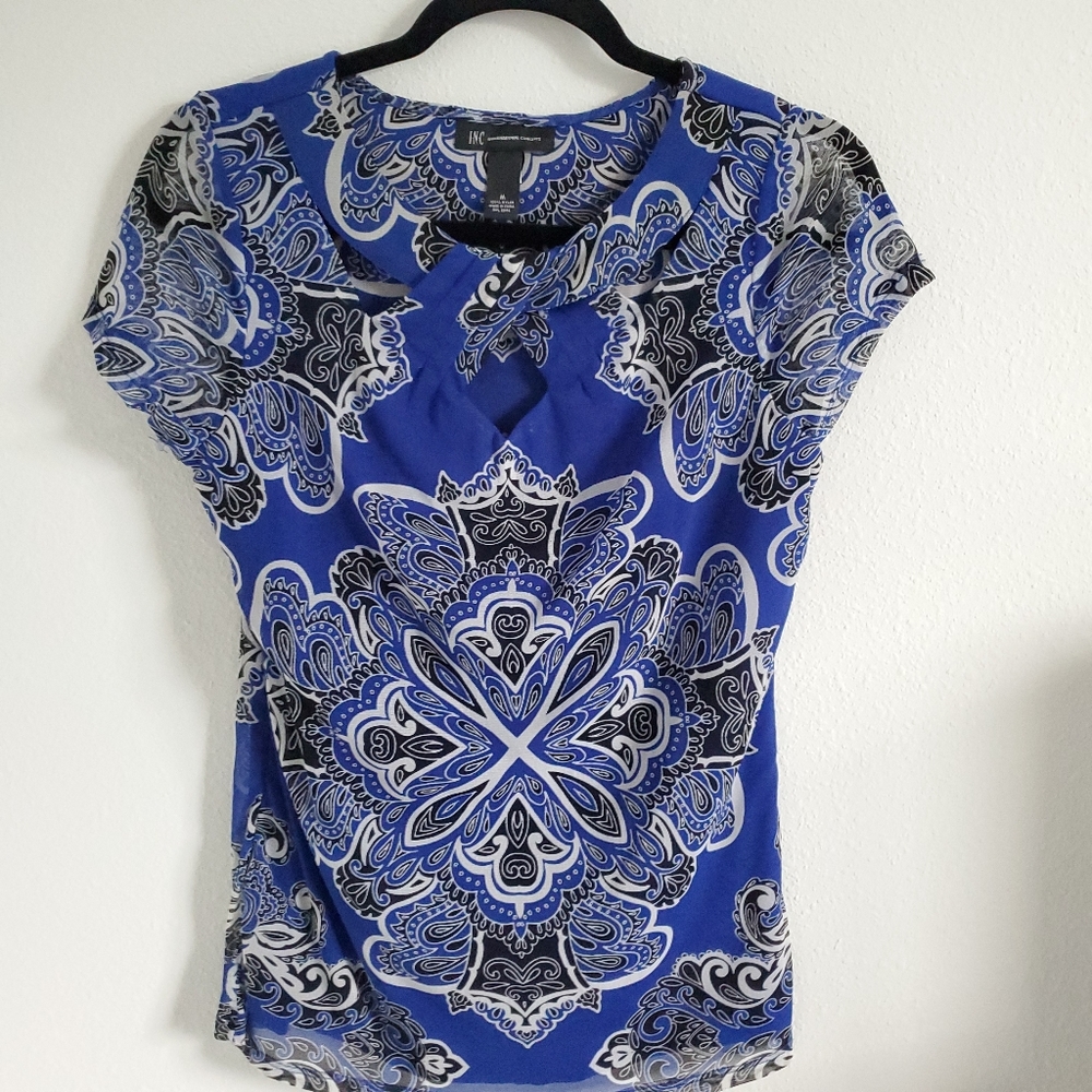 INC short Sleeve Blouse